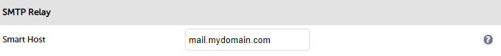 Physical advance cConfig SMTP relay completed