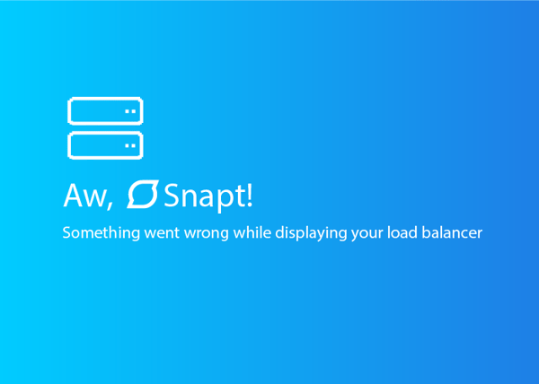 Snapt load balancer not working